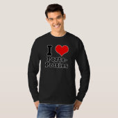I HEART (LIEBE) porta potties T-Shirt (Vorne ganz)