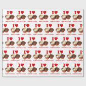 I Heart [Liebe] Sticky Rice [Khao Niao] - Thai Isa Geschenkpapier (Flach)