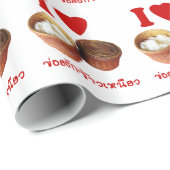 I Heart [Liebe] Sticky Rice [Khao Niao] - Thai Isa Geschenkpapier (Rolleneckpunkt)