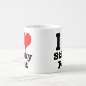 I HEART (LIEBE) stinkende Füße Kaffeetasse (Mittel)