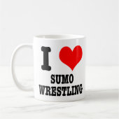 I HEART (LIEBE) sumo Wrestling Kaffeetasse (Links)