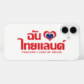 I Heart (Liebe) Thailand Thai Sprachskript Case-Mate iPhone Hülle (Rückseite (Horizontal))
