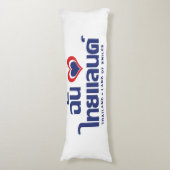 I Heart (Liebe) Thailand Thai Sprachskript Seitenschläferkissen (Vorderseite Vertikal)