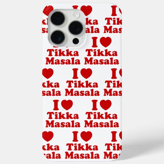 I Heart (Liebe) Tikka Masala Case-Mate iPhone Hülle (Rückseite)