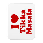 I Heart (Liebe) Tikka Masala Magnet (Vertikal)