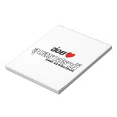 I Heart (Liebe) Ubon Ratchathani, Isan, Thailand Notizblock (Rotiert)
