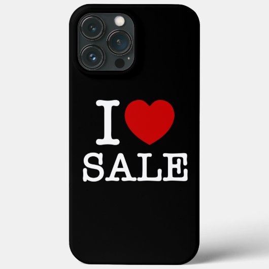 I HEART [LIEBE] VERKAUF Case-Mate iPhone FALL Hülle (Rückseite)
