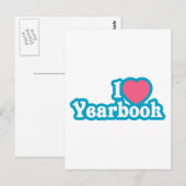I Heart / Liebe Yearbook Postkarte (Vorne/Hinten)