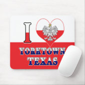 I Heart Liebe Yorktown Texas Mousepad (Mit Mouse)