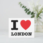I Heart London Postcard Postkarte (Stehend Vorderseite)