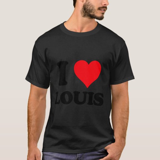 I Heart Louis First Name I Love D Stuff Premium Tr T-Shirt (Vorderseite)