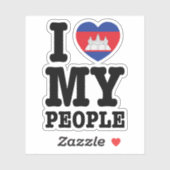 I Heart (Love) Aufkleber (Blatt)