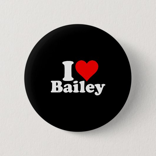 I Heart Love Bailey Button (Vorderseite)