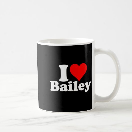 I Heart Love Bailey Kaffeetasse (Rechts)