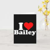 I Heart Love Bailey Karte (Gelbe Blume)