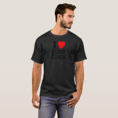 I Heart Love Candy Canes Winter Peppermint Christm T-Shirt (Vorne ganz)