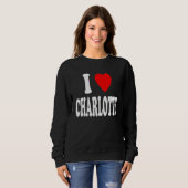 I Heart (Love) Charlotte Cute Matching Couple Spou Sweatshirt (Vorne ganz)