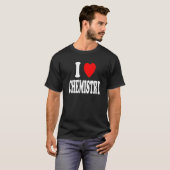 I Heart (Love) Chemistry Chemist Scientist Premium T-Shirt (Vorne ganz)