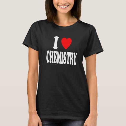 I Heart (Love) Chemistry Chemist Scientist Premium T-Shirt (Vorderseite)