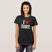 I Heart (Love) Chemistry Chemist Scientist Premium T-Shirt (Vorne ganz)