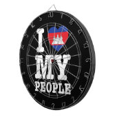 I Heart (Love) Dartscheibe (Vorderseite rechts)