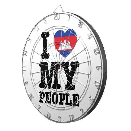 I Heart (Love) Dartscheibe (Vorderseite rechts)