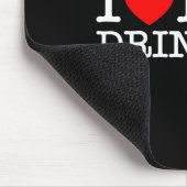 I Heart Love Day Drinking Party Funny Barbecue Fam Mousepad (Ecke)