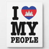 I Heart (Love) Fotoplatte (Vorderseite)