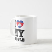 I Heart (Love) Kaffeetasse (Vorderseite Links)