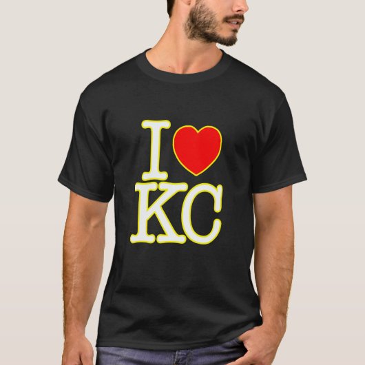 I Heart Love KC Kansas City T-Shirt (Vorderseite)