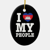 I Heart (Love) Keramikornament (Vorne)