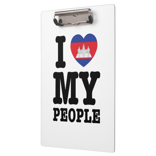 I Heart (Love) Klemmbrett (Links)