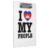 I Heart (Love) Klemmbrett (Rechts)