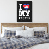 I Heart (Love) Leinwanddruck (Insitu (Schlafzimmer))