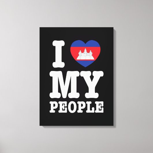 I Heart (Love) Leinwanddruck (Vorderseite)