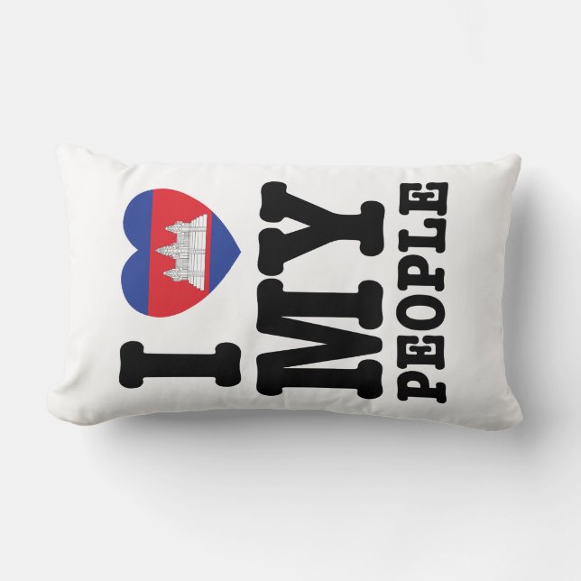 I Heart (Love) Lendenkissen (Vorderseite)