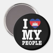 I Heart (Love) Magnet (Vorderseite/Rückseite)