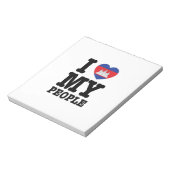 I Heart (Love) Notizblock (Rotiert)