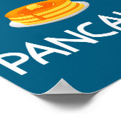I Heart Love Pancakes, Funny, Jokes, Sarcastic, Fa Poster (Ecke)