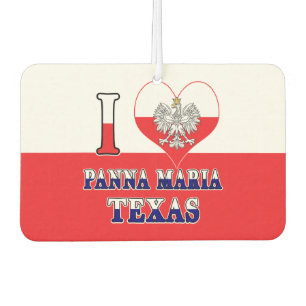 I Heart Love Panna Maria Texas Autolufterfrischer