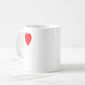 I Heart (love) Roller Skating Der  Kaffeetasse (Vorderseite Links)