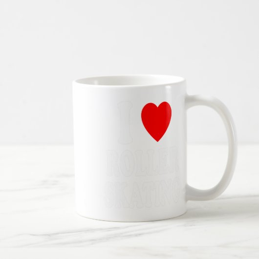 I Heart (love) Roller Skating Der  Kaffeetasse (Rechts)