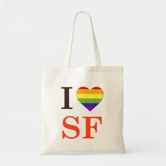 I Heart Love San Francisco Tragetasche