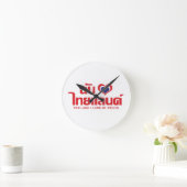 I Heart (Love) Thailand ❤ Thai Language Script Runde Wanduhr (Zuhause)