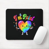 I Heart Love To Finger I'm Paint Cute Couple Valen Mousepad (Mit Mouse)