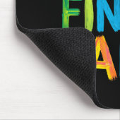 I Heart Love To Finger Paint Cute Couple Valentine Mousepad (Ecke)