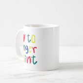 I Heart Love To Finger Paint - Funny Couple Kaffeetasse (Vorderseite Links)