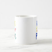 I Heart Love To Finger Paint - Funny Couple  Kaffeetasse (Mittel)