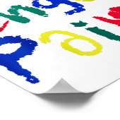 I Heart Love To Finger Paint - Funny Couple  Poster (Ecke)