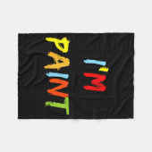 I Heart Love To Finger Paint I'm Paint Cute Couple Fleecedecke (Vorderseite (Horizontal))